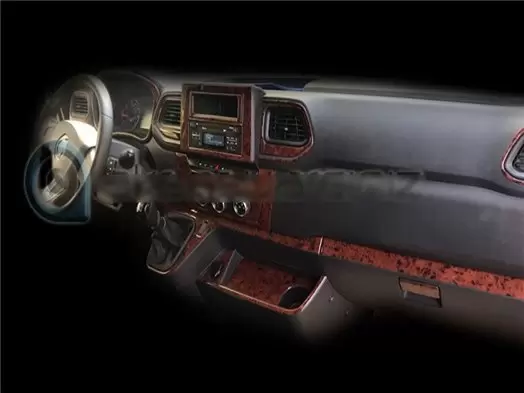 Nissan NV400 from 2019 3D Decor de carlinga su interior del coche 24-Partes