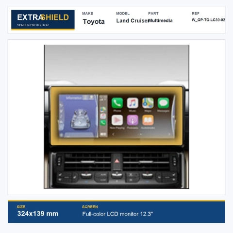 Toyota Land Cruiser Multimedia ExtraShield Screen Protector
