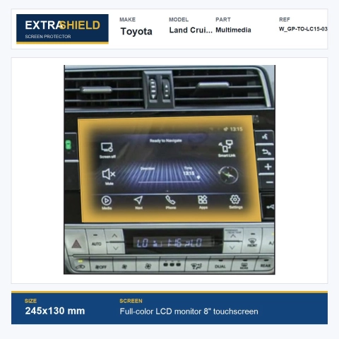 Toyota Land Cruiser Prado Multimedia ExtraShield Screen Protector