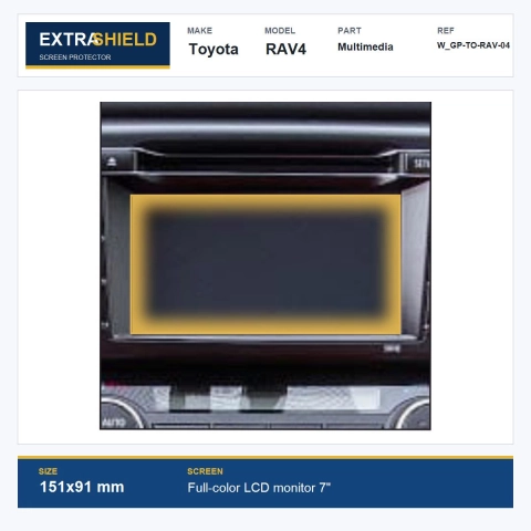 Toyota RAV4 Multimedia ExtraShield Screen Protector
