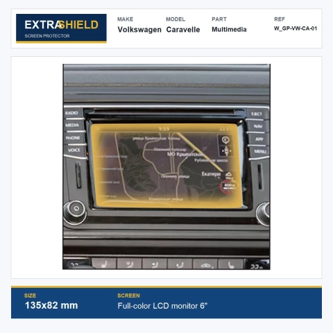 Volkswagen Caravelle Multimedia ExtraShield Screen Protector