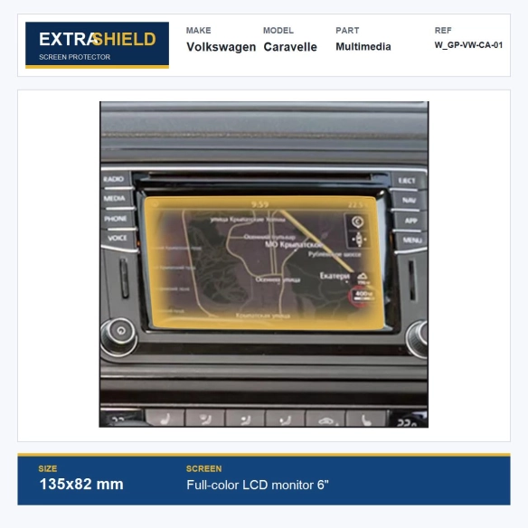 Volkswagen Caravelle Multimedia ExtraShield Screen Protector