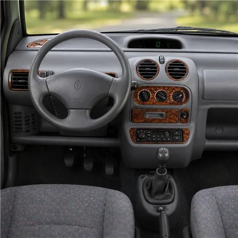 Renault Twingo 1998-2004 3D dashboard trim kit, 12 parts