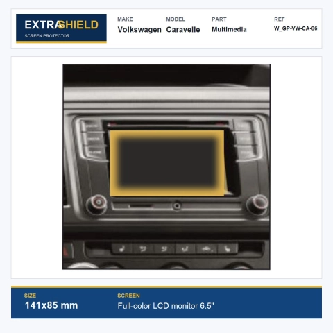 Volkswagen Caravelle Multimedia ExtraShield Screen Protector