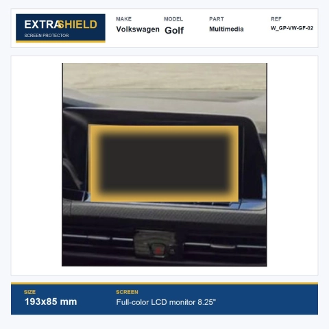 Volkswagen Golf Multimedia ExtraShield Screen Protector