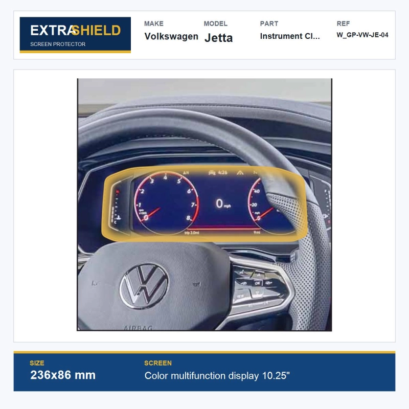 Volkswagen Jetta Instrument Cluster ExtraShield Screen Protector