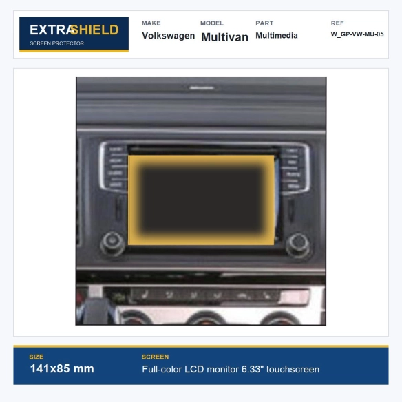 Volkswagen Multivan Multimedia ExtraShield Screen Protector