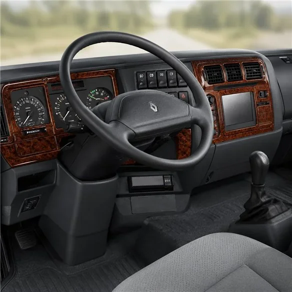 Renault Premium-Midlum 1996-2001 3D Armaturenbrett-Dekor-Set, 27 Teile