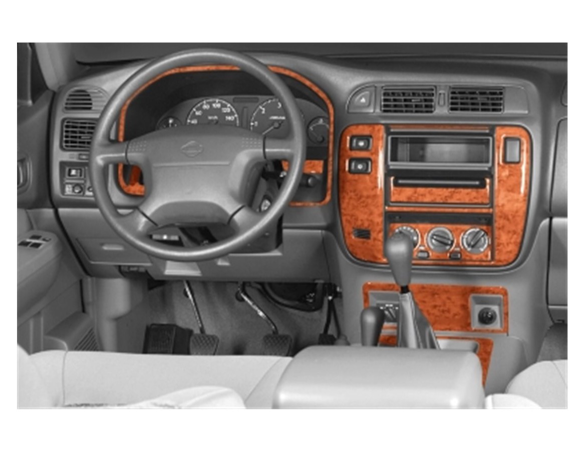 Car accessories Nissan Patrol 02.0006.04 3D Interior Dashboard Trim Kit Dash Trim Dekor 8Parts