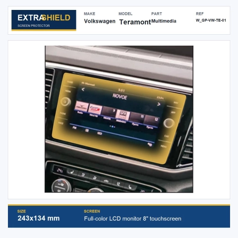 Volkswagen Teramont Multimedia ExtraShield Screen Protector