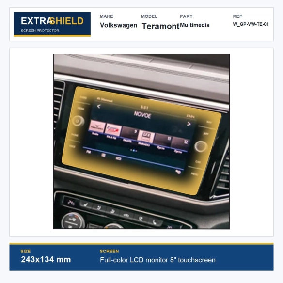 Volkswagen Teramont Multimedia ExtraShield Screen Protector
