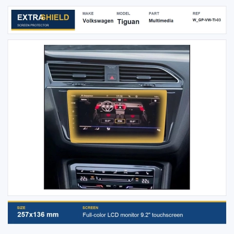 Volkswagen Tiguan Multimedia ExtraShield Screen Protector