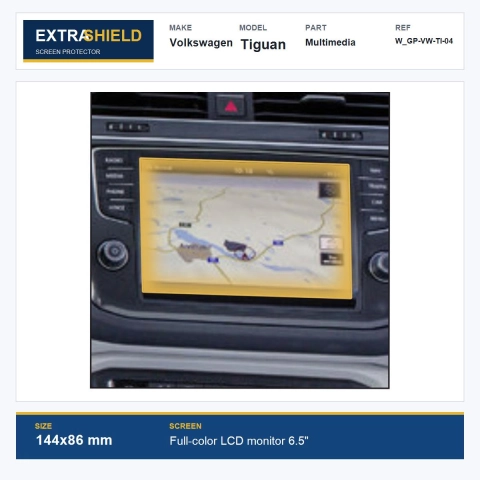 Volkswagen Tiguan Multimedia ExtraShield Screen Protector