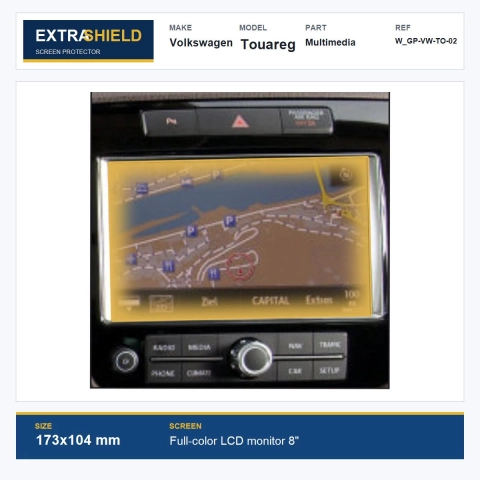 Volkswagen Touareg Multimedia ExtraShield Screen Protector