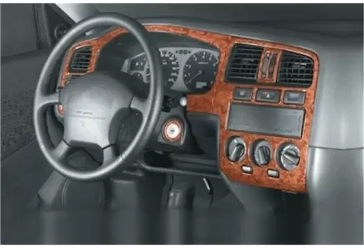 Nissan Primera 09.96 - 09.99 3D Inleg dashboard Interieurset aansluitend en pasgemaakt op he 10 -Teile