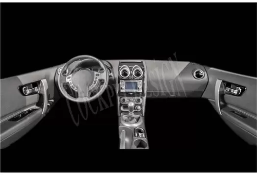 Nissan Qashqaı 01.2013 3D Inleg dashboard Interieurset aansluitend en pasgemaakt op he 21 -Teile