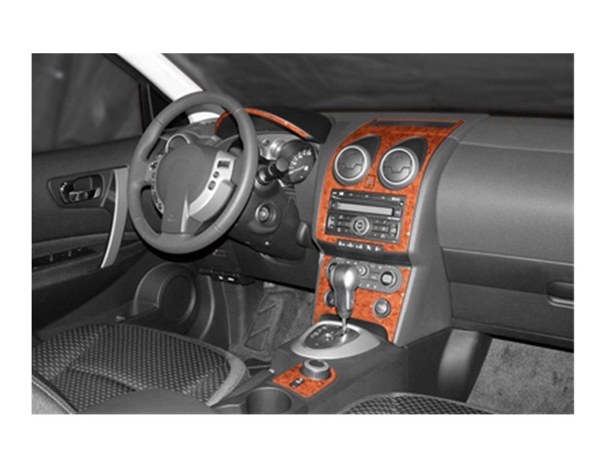 Nissan Qashqa? 01.07-12.10 3M 3D Interior Dashboard Trim Kit Dash Trim Dekor 24-Parts