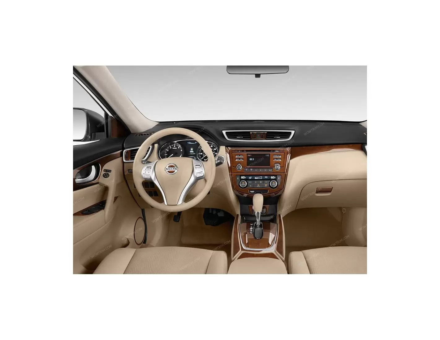 Nissan Qashqai 2013–2021 Mittelkonsole Armaturendekor Cockpit Dekor 45-Teilige - 1- Cockpit Dekor Innenraum