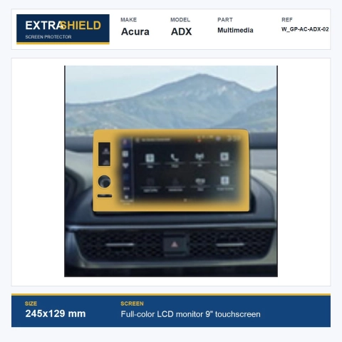 Acura ADX Multimedia ExtraShield Screen Protector