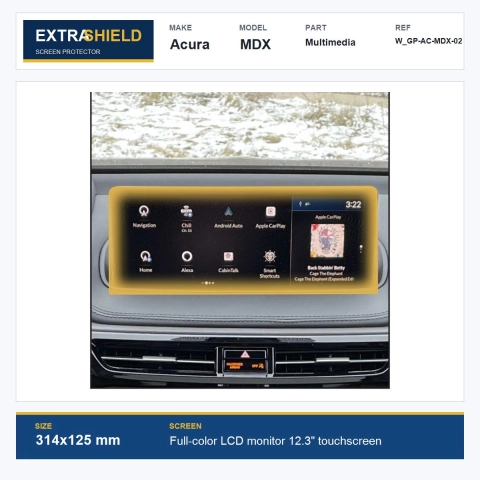 Acura MDX Multimedia ExtraShield Screen Protector