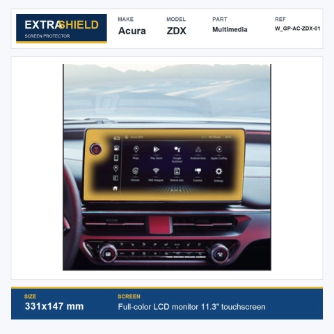 Acura ZDX Multimedia ExtraShield Screen Protector
