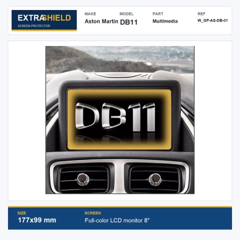 Aston Martin DB11 Multimedia ExtraShield Screen Protector