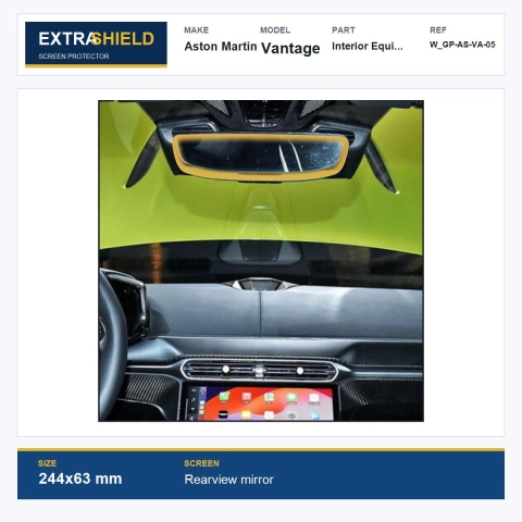 Aston Martin Vantage Interior Equipment ExtraShield Screen Protector