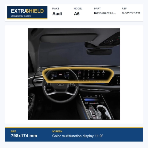 Audi A6 Instrument Cluster ExtraShield Screen Protector