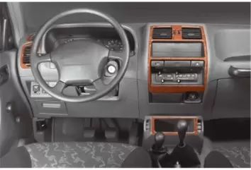 Nissan Terrano 4x4 05.96-12.02 3D Decor de carlinga su interior del coche 7-Partes