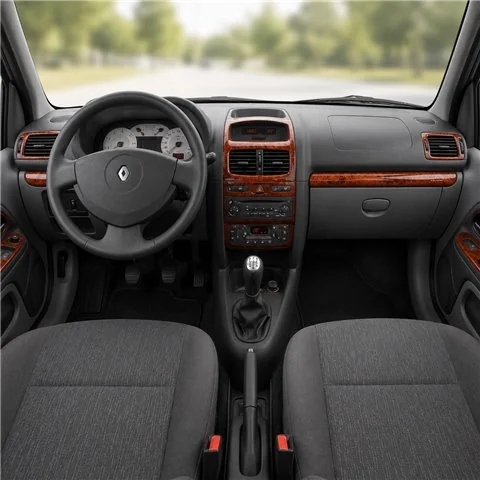 Renault Thalia 2002-2005 3D Armaturenbrett-Dekor-Set, 6 Teile