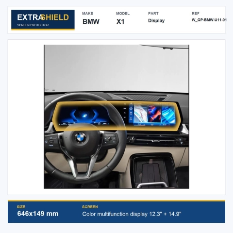 BMW X1 Display ExtraShield Screen Protector