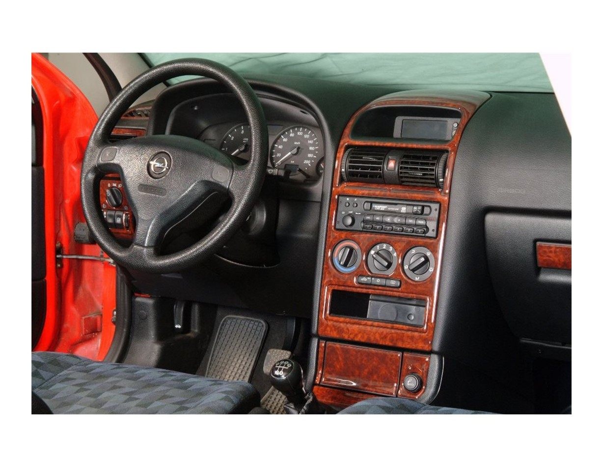 Opel Astra G 98-12.03 Mittelkonsole Armaturendekor Cockpit Dekor 16-Teilige - 1- Cockpit Dekor Innenraum