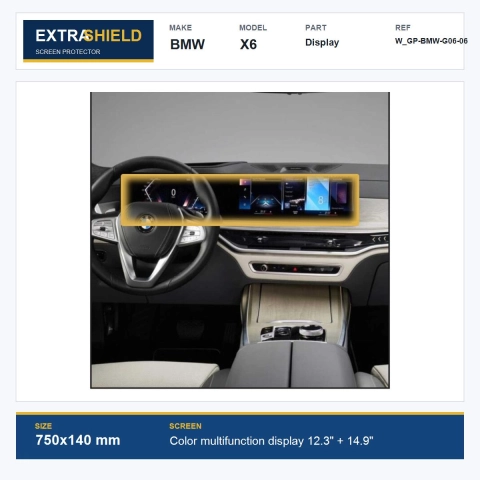BMW X6 Display ExtraShield Screen Protector