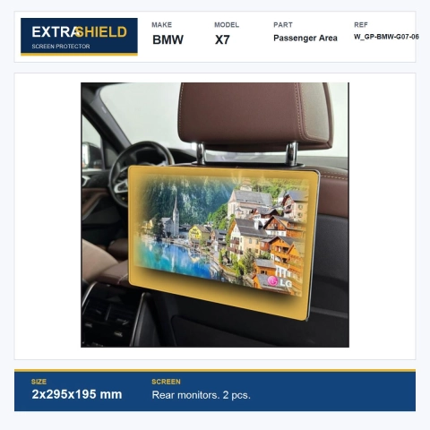 BMW X7 Passenger Area ExtraShield Screen Protector