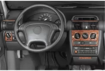 Opel Corsa B - Tigra ­ Combo 01.93 - 10.00 3D Inleg dashboard Interieurset aansluitend en pasgemaakt op he 10 -Teile