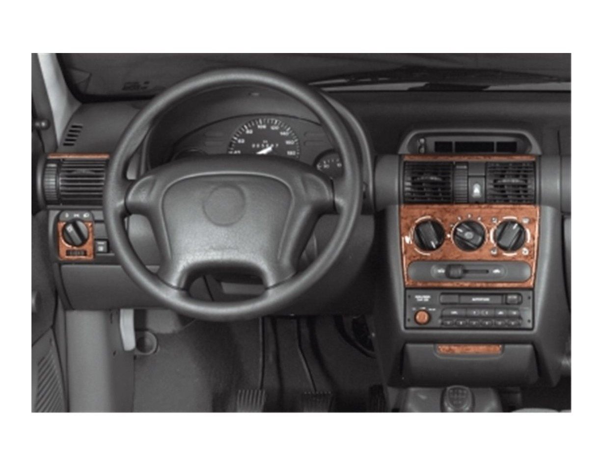 Opel Corsa B-Tigra ­ Combo 93-10.00 Mittelkonsole Armaturendekor Cockpit Dekor 10-Teilige - 1- Cockpit Dekor Innenraum