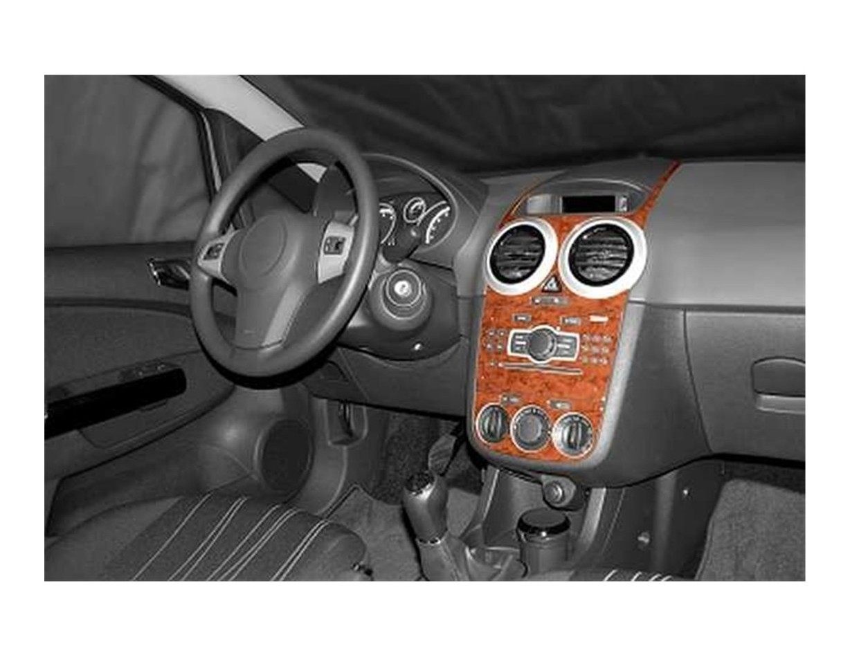 Opel Corsa D 01.2007 3D Inleg dashboard Interieurset aansluitend en pasgemaakt op he 13 -Teile