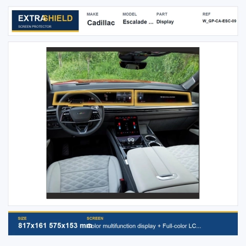 Cadillac Escalade + Escalade IQ Display ExtraShield Screen Protector