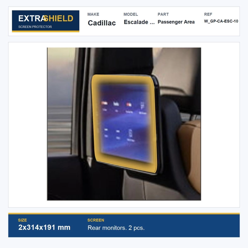 Cadillac Escalade + Escalade IQ Passenger Area ExtraShield Screen Protector