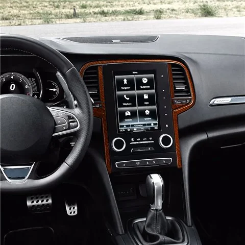 Renault Megane 4 BFB 2016 3D dashboard trim kit, 12 parts