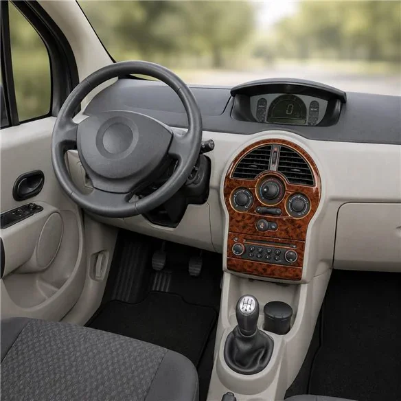 Renault Modus 2004+ 3D dashboard trim kit, 4 parts
