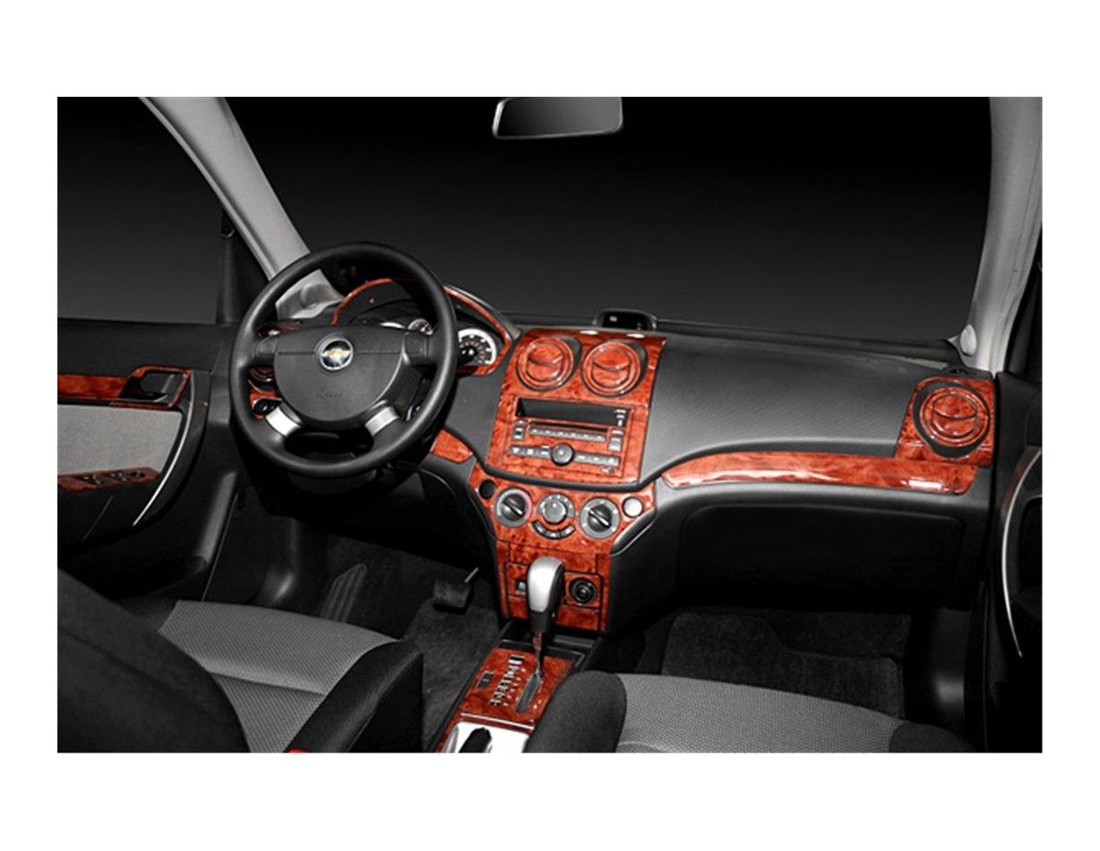 Chevrolet Aveo 02.2006 3M 3D Interior Dashboard Trim Kit Dash Trim Dekor 21-Parts