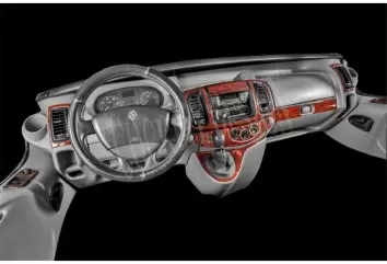 Opel Vivaro 01.07-01.11 3D Decor de carlinga su interior del coche 17-Partes
