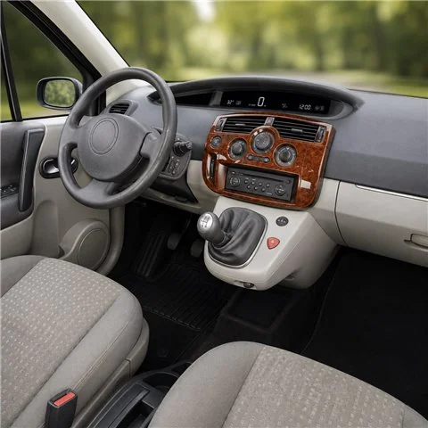 Renault Megane Scenic 2003-2010 3D Armaturenbrett-Dekor-Set, 7 Teile