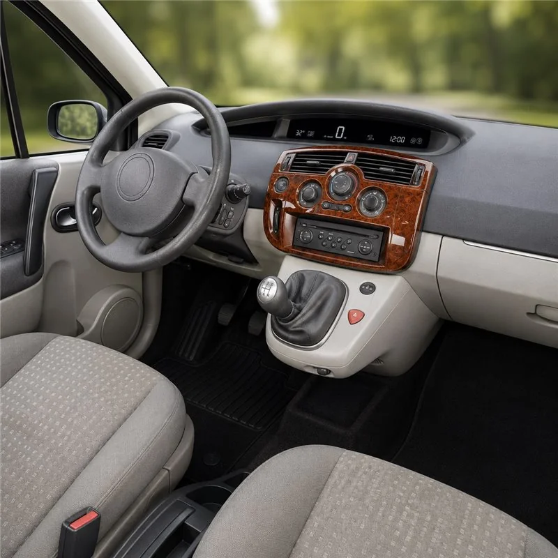 Renault Megane Scenic 2003-2010 3D dashboard trim kit, 7 parts