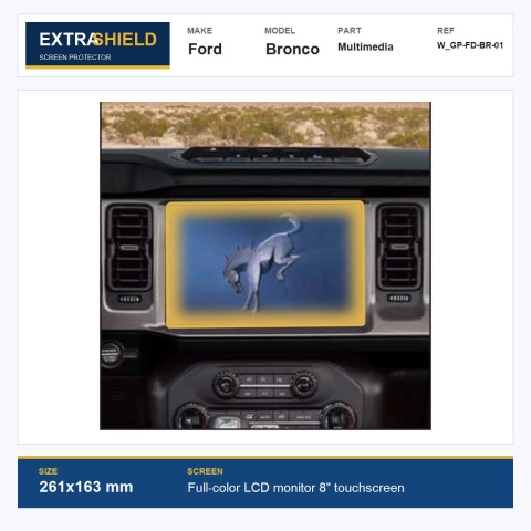 Ford Bronco Multimedia ExtraShield Screen Protector