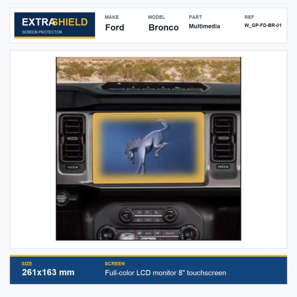 Ford Bronco Multimedia ExtraShield Screen Protector