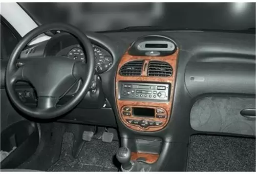 Peugeot 206 10.01 - 01.10 Kit Rivestimento Cruscotto all'interno del veicolo Cruscotti personalizzati 10-Decori