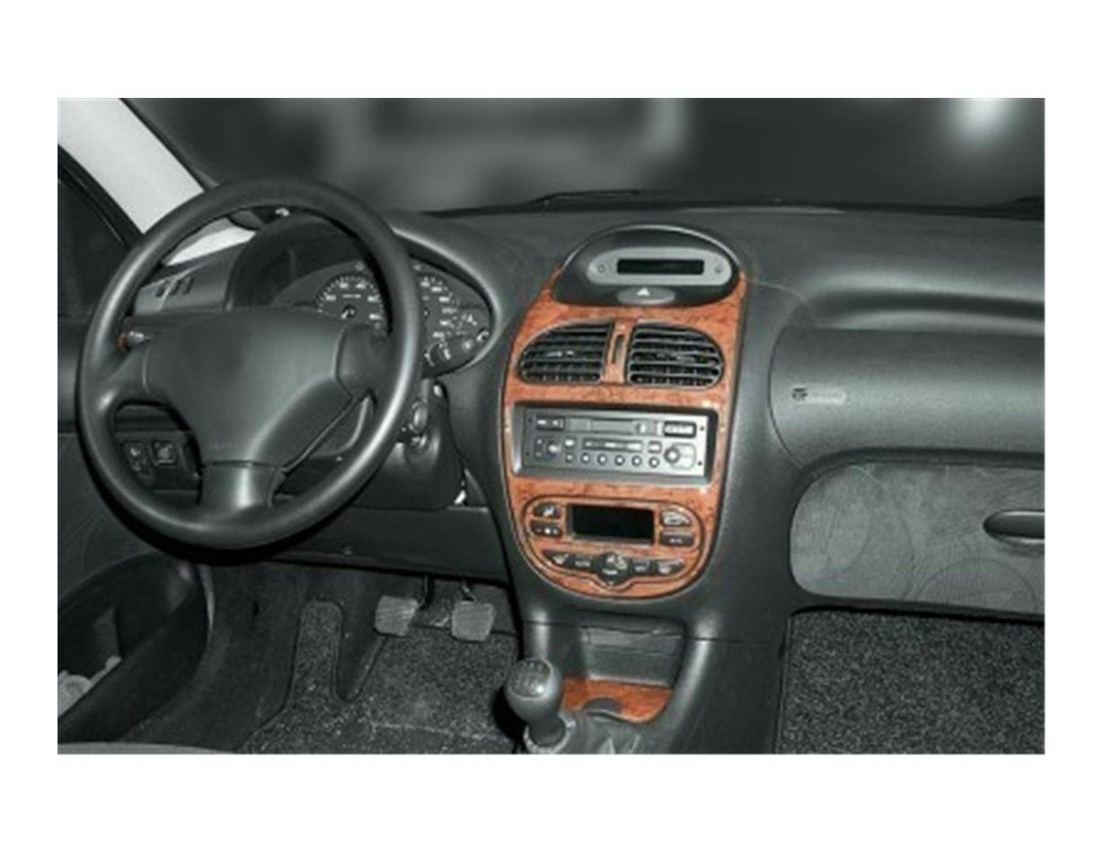 Peugeot 206 10.01-01.10 3M 3D Interior Dashboard Trim Kit Dash Trim Dekor 10-Parts