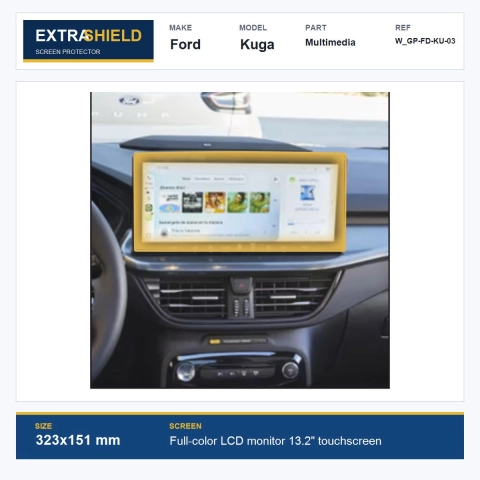 Ford Kuga Multimedia ExtraShield Screen Protector